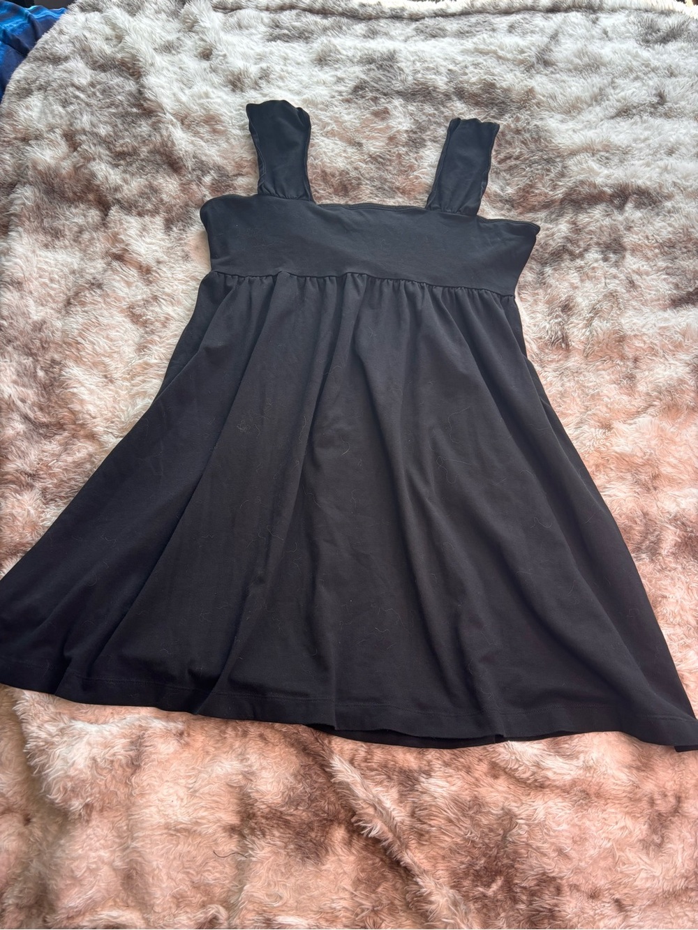 Y2K Victoria's Secret bra top Black Mini Sundress with Wide Straps